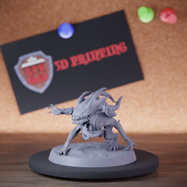 Dämon 5e | DnD Teuflischer Floh Flammenspucker Dämonenminiatur