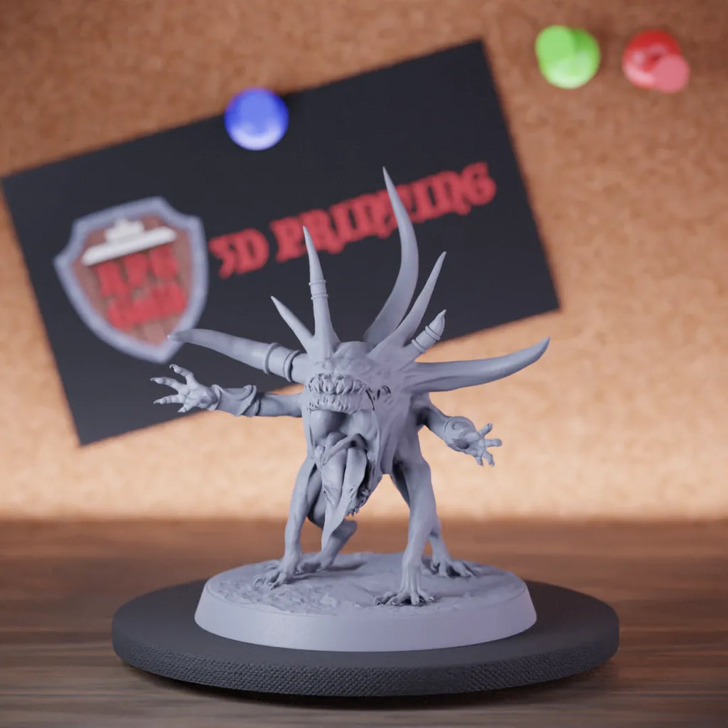 Highly detailed demon devilish flea taunt miniature of DevilishFlea, perfect for DnD 5e encounters, fantasy tabletop RPG campaigns, painting and display.