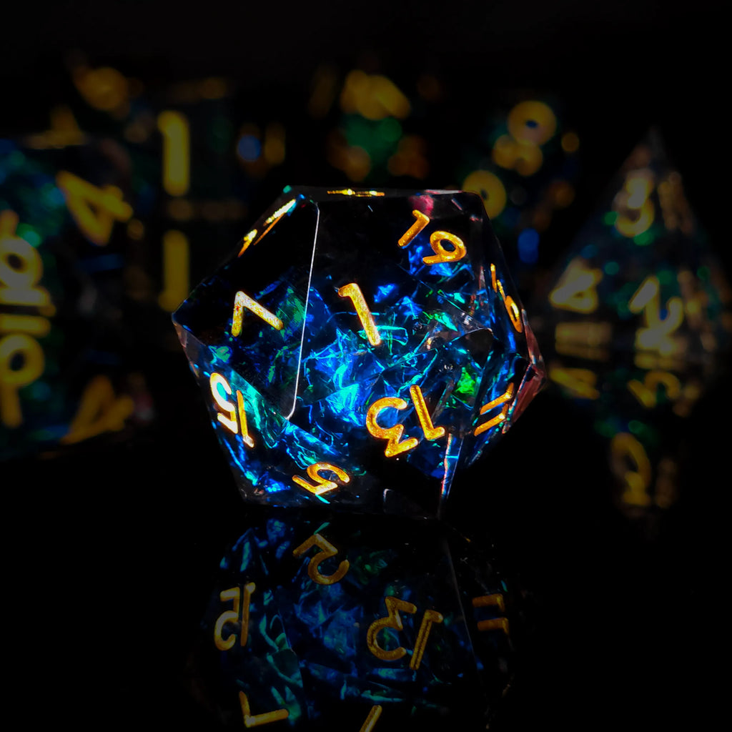 Handmade DnD Dice | Dice Set of 7 | Cosmic Magic