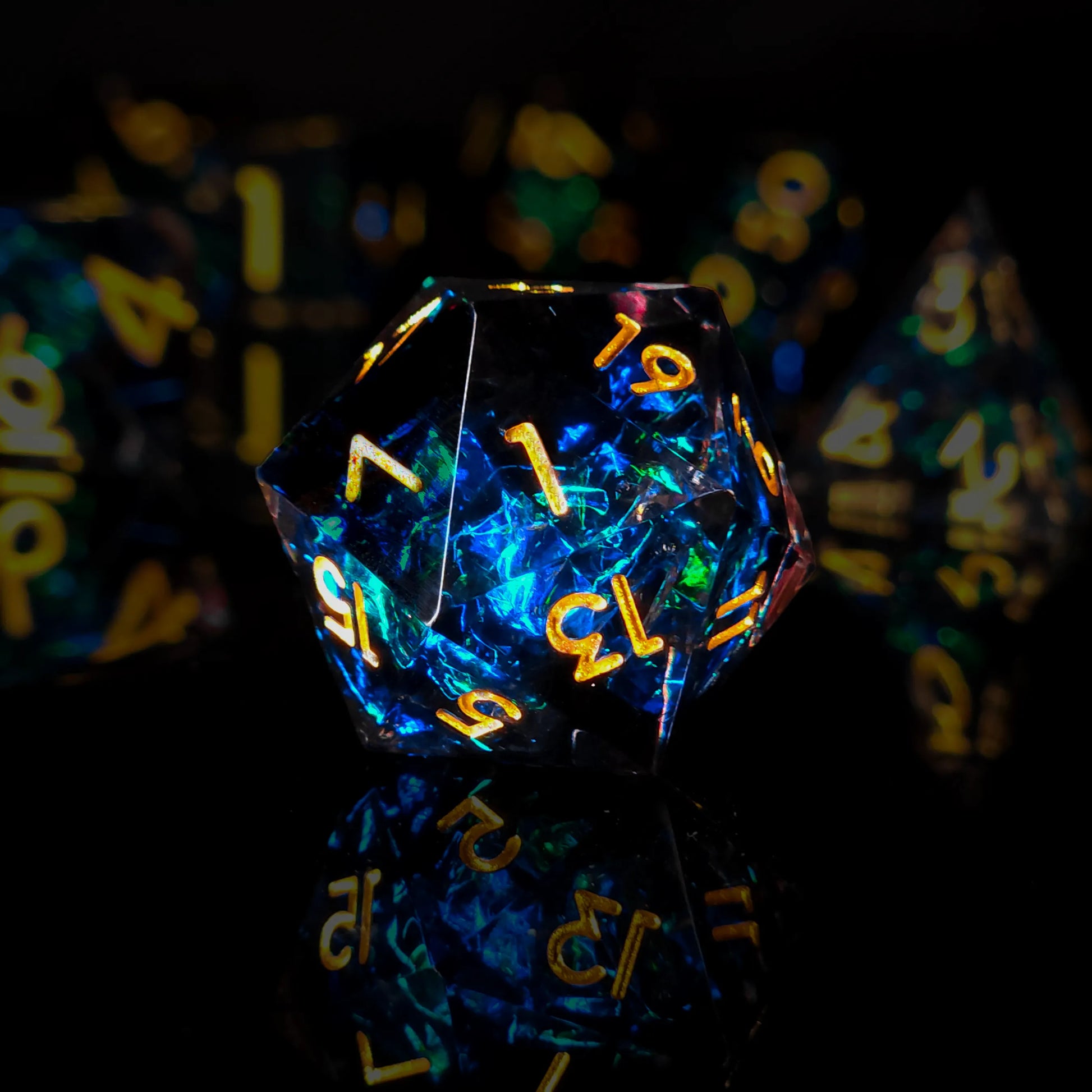 Handmade DnD Dice | Dice Set of 7 | Cosmic Magic