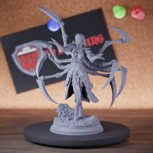 Elfe 5e | Mini figurine de Bête Hybride de Mutation d'Araignée pour DnD
