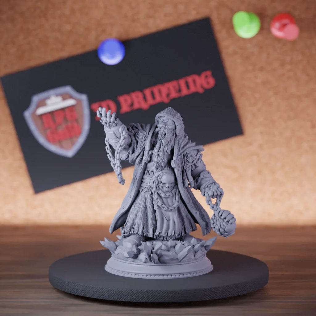 Dwarf 5e | DnD Dwarf Cultist Warlock Miniature
