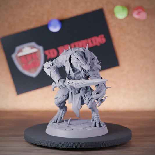 Dragonborn 5e | DnD Dragonborn Champion Fighter Miniature