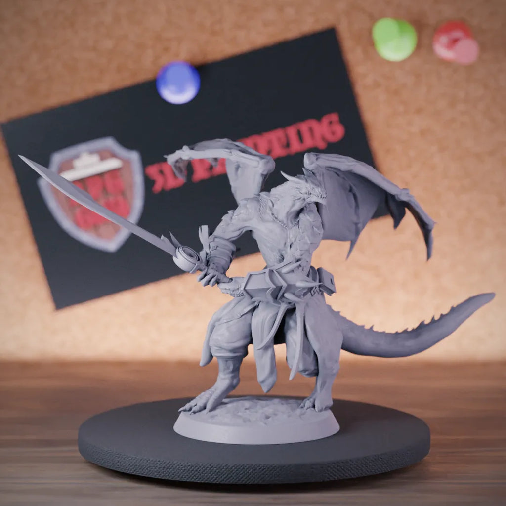 Dragonborn 5e | DnD Barbarian Champion Dragonborn Miniature