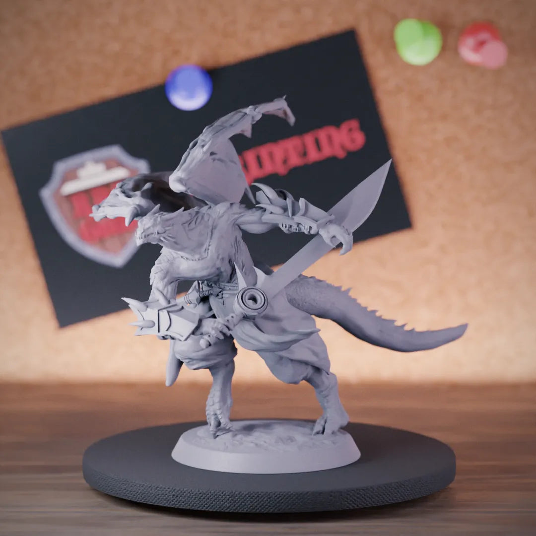 Dragonborn 5e | DnD Dragon Saber Fighter Miniature