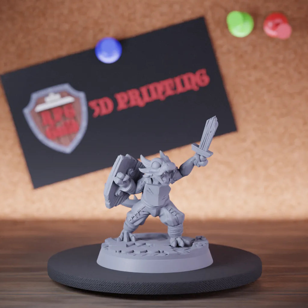 Dragonborn 5e | DnD Dragonborn Child Fighter Miniature