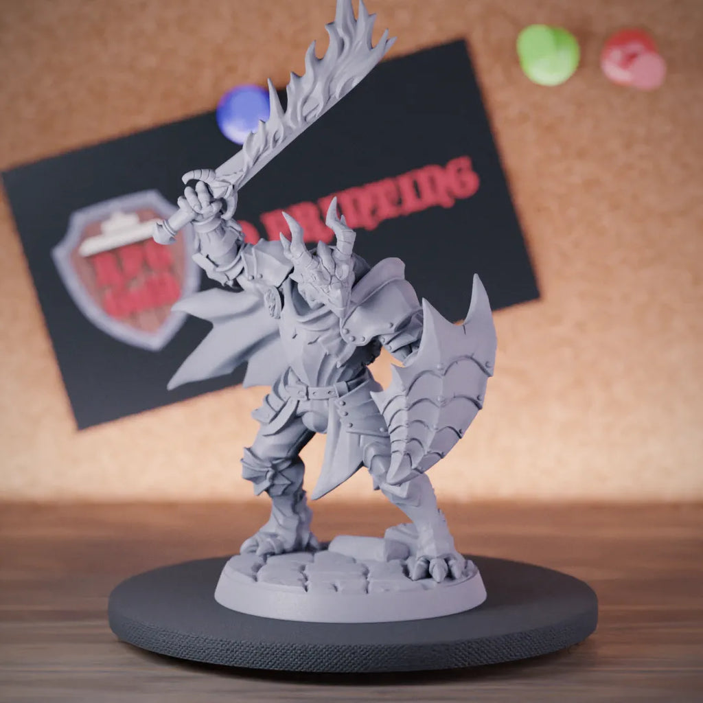 Dragonborn 5e | DnD Dragonborn Fighter Guard Miniature