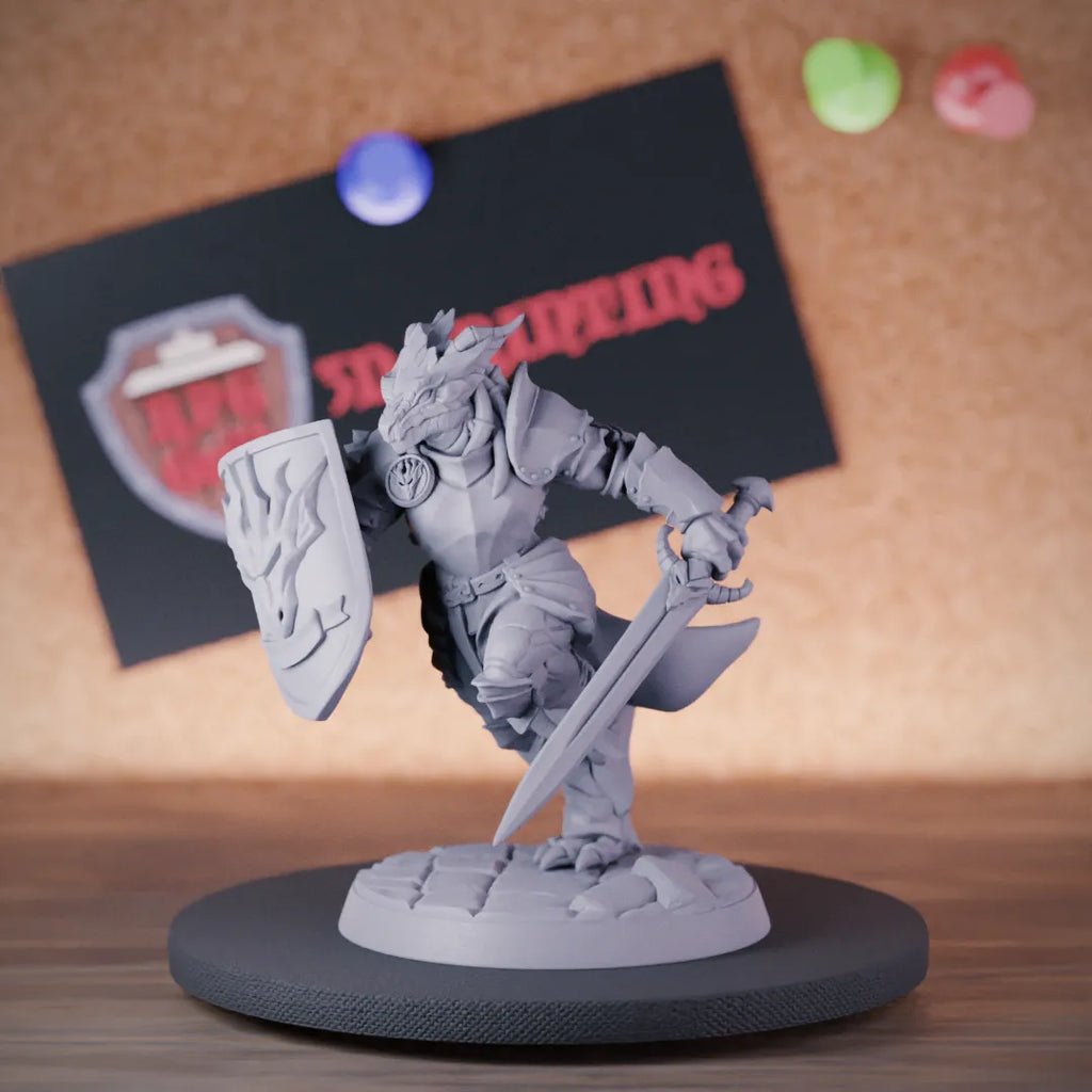 Dragonborn 5e | DnD Dragonborn Fighter Hero Miniature