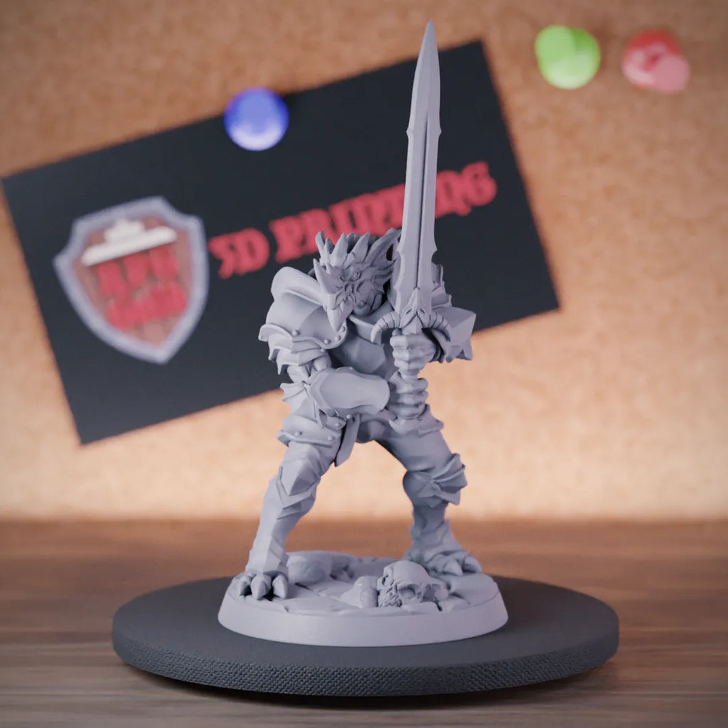 Dragonborn 5e | DnD Dragonborn Barbarian Hero Miniature