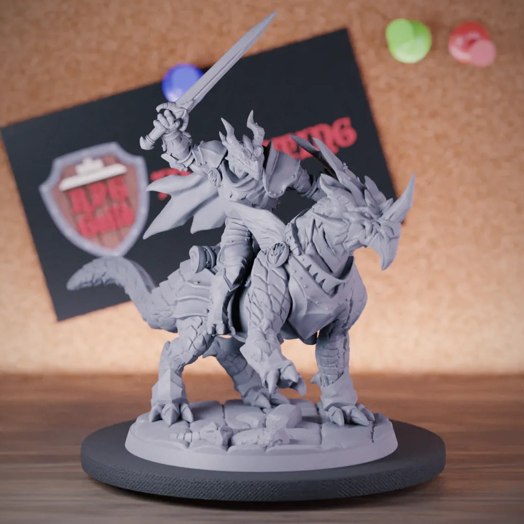 Dragonborn 5e | DnD Dragonborn Cavalier Fighter Miniature