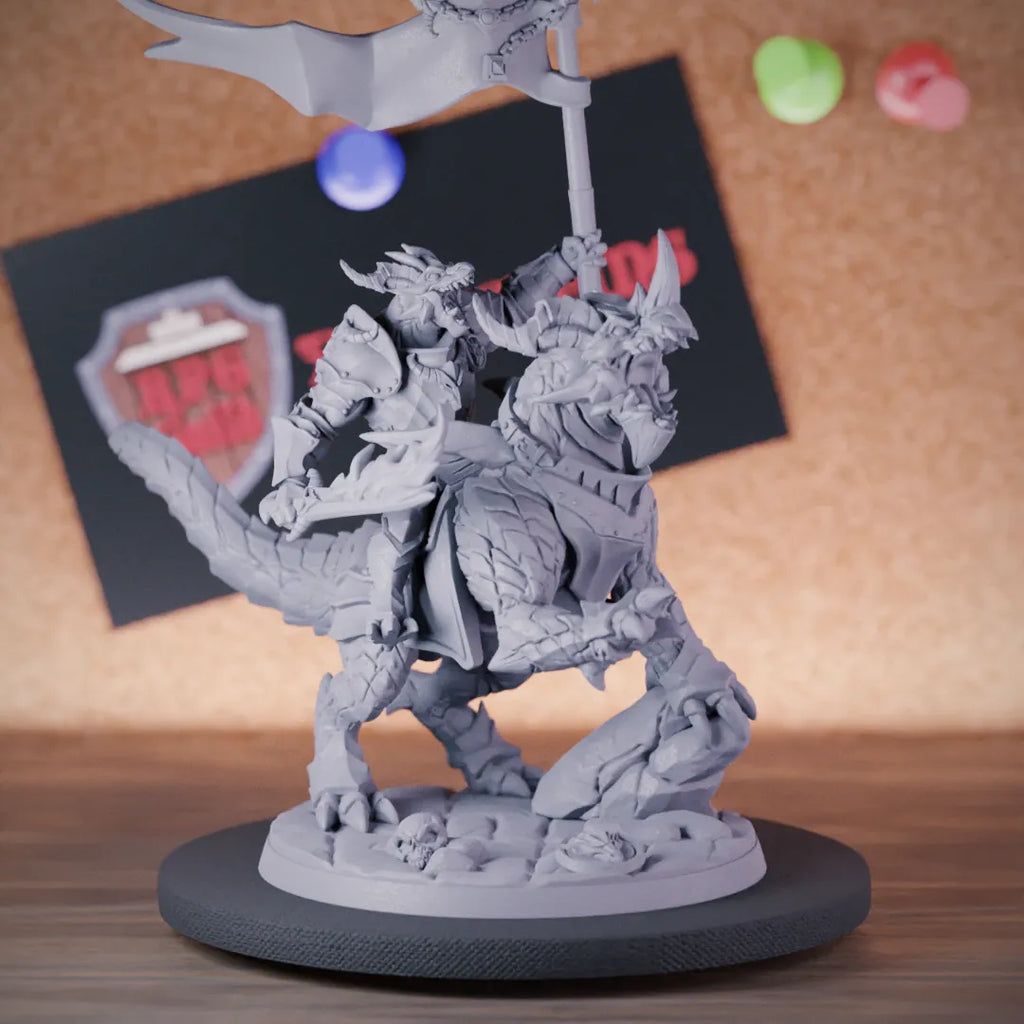 Dragonborn 5e | DnD Dragonborn Dragonspawn Rider Miniature Miniature
