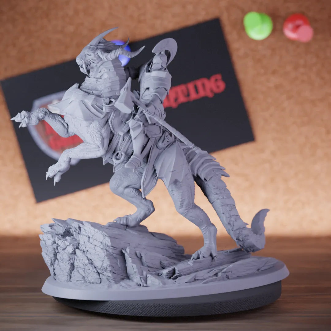 Knight 5e | DnD Knight Warrior Drake Rider Miniature