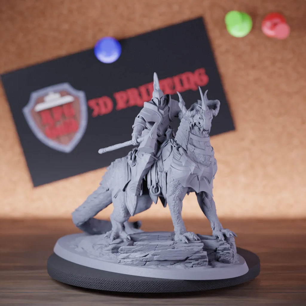 Knight 5e | DnD Armored Knight Drake Rider Miniature