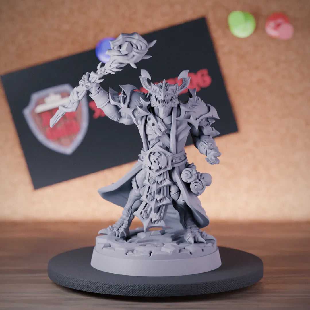 Dragonborn 5e | DnD School of Divination Wizard Miniature 