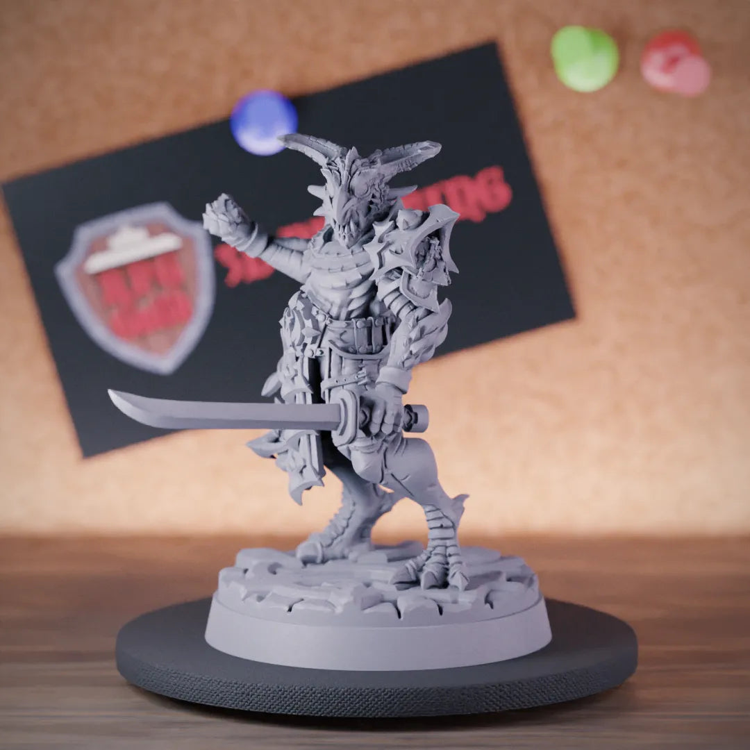 Dragonborn 5e | DnD Dragonborn Fighter Battlemaster Miniature