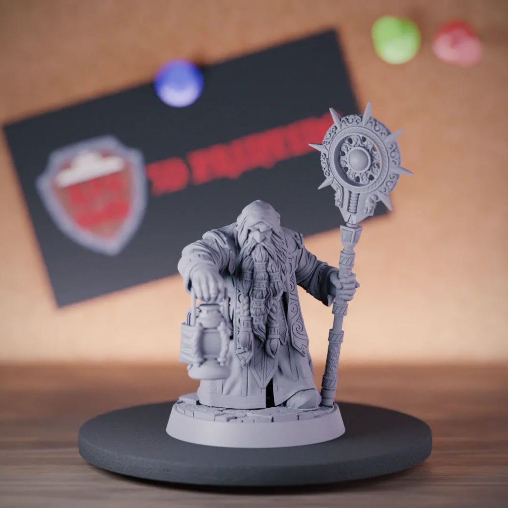 Dwarf 5e | DnD Dwarf Mage Cleric Miniature