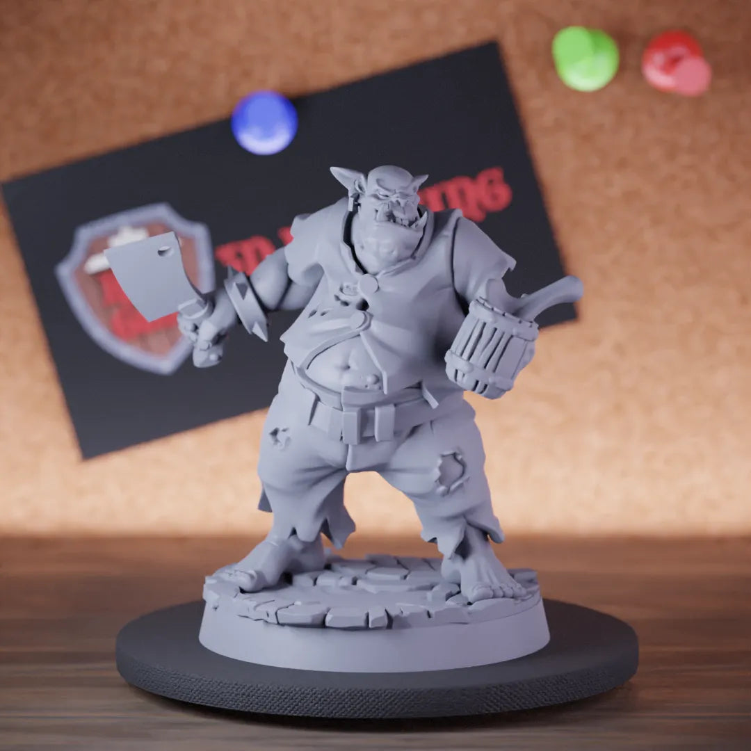 Orc 5e | DnD Orc Innkeeper Npc Miniature | RPG Guild