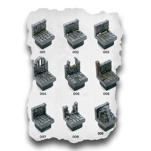 DnD Terrain Tiles | Modular Stone Ruins Dungeon Set