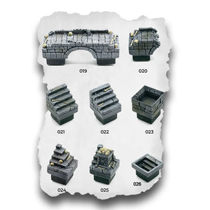 DnD Terrain Tiles | Modular Stone Ruins Dungeon #2