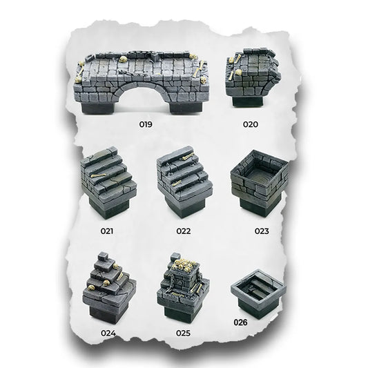 DnD Terrain Tiles | Modular Stone Ruins Dungeon #2