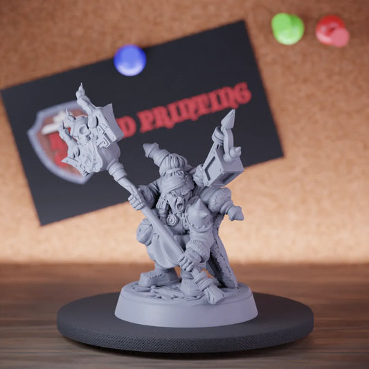 Dwarf 5e | DnD Female Undying Warlock Miniature