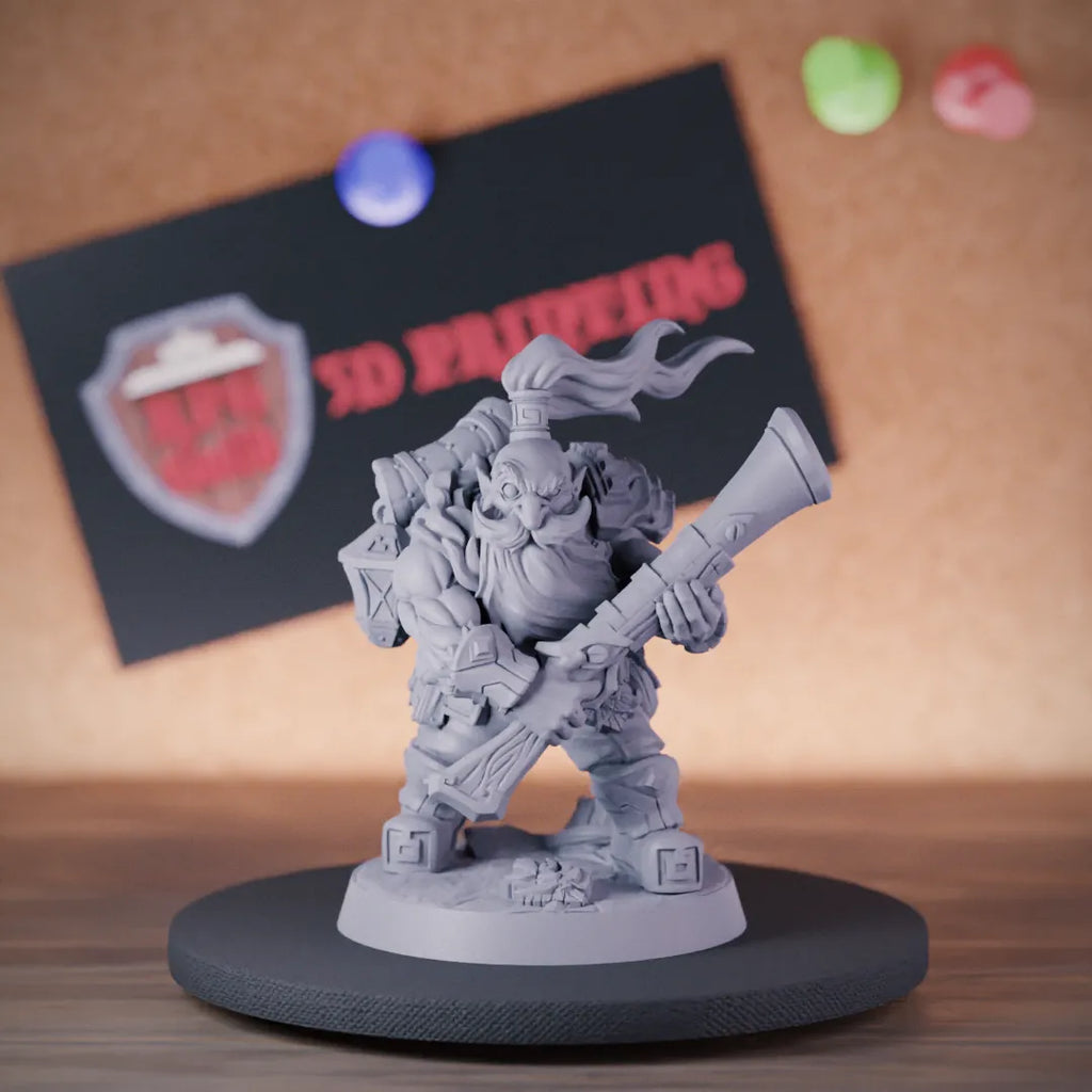 Dwarf 5e | DnD Dwarf Gunner Ranger Miniature