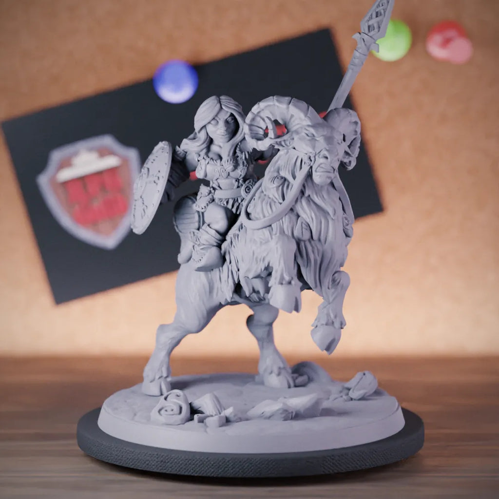 Dwarf 5e | DnD Female Dwarf Soldier Rider Miniature