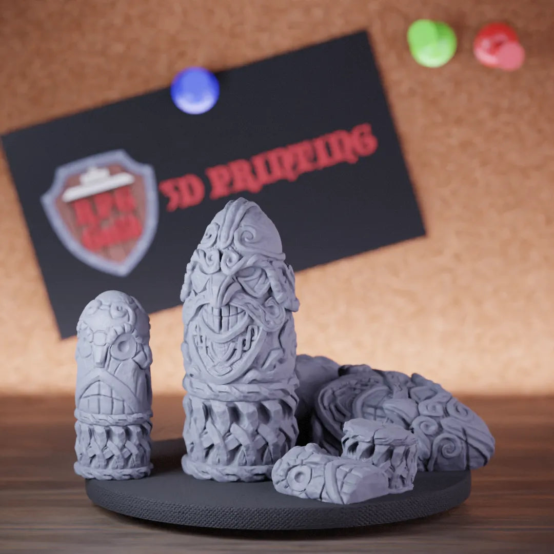 Terrain 5e | DnD Dwarven Stone Idols Miniature