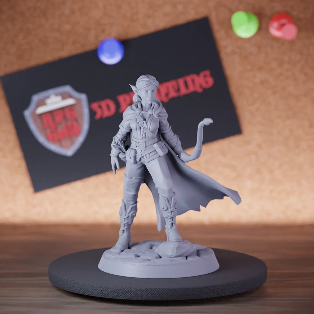 Elf 5e | DnD Female Elf Fighter Ranger Miniature
