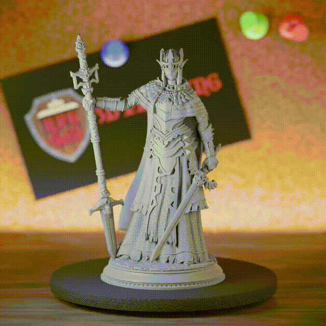Kleriker 5e | DnD Hochelfen-Kleriker Evana Miniatur