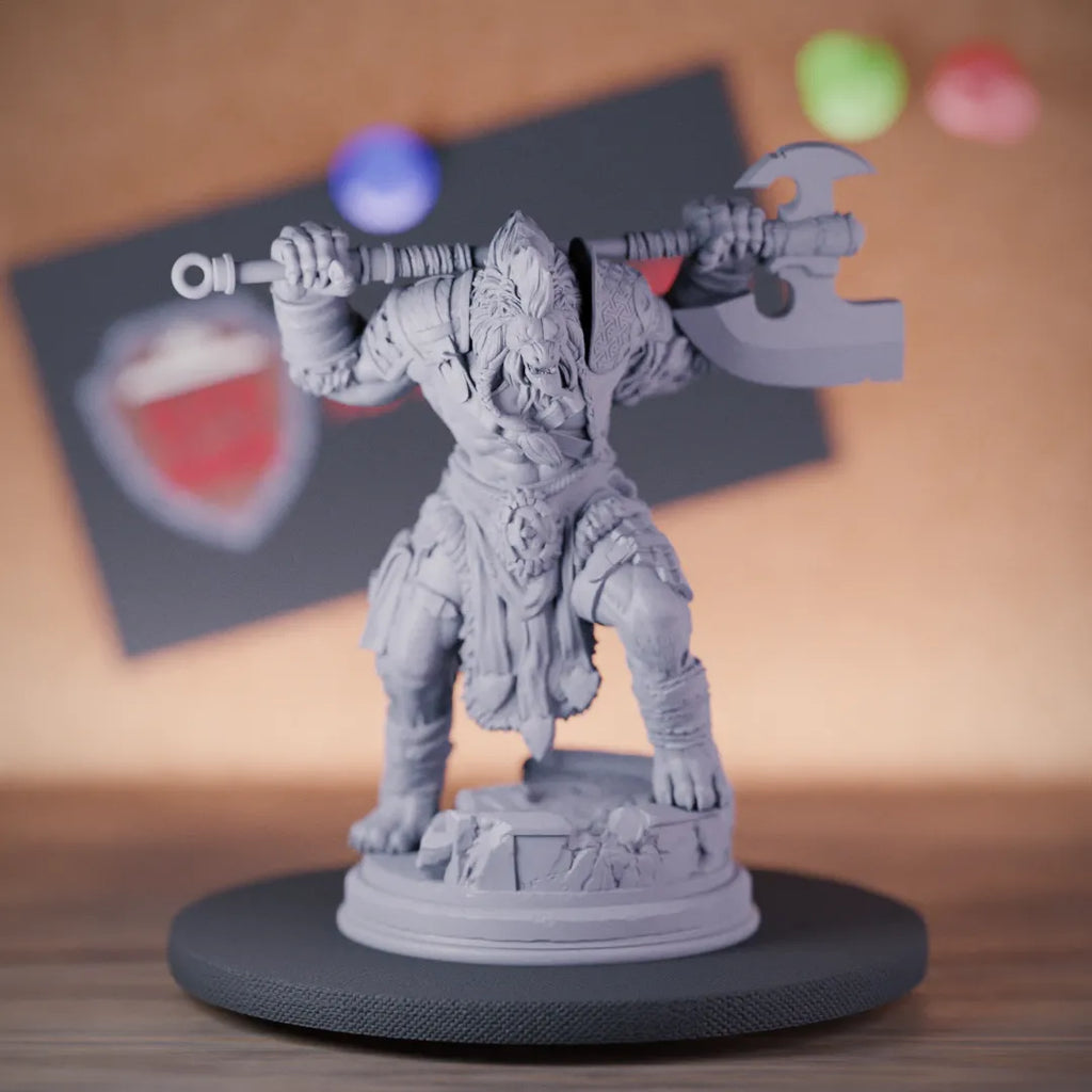 Barbarian 5e | DnD Barbarian Leonin Ezeqial Miniature