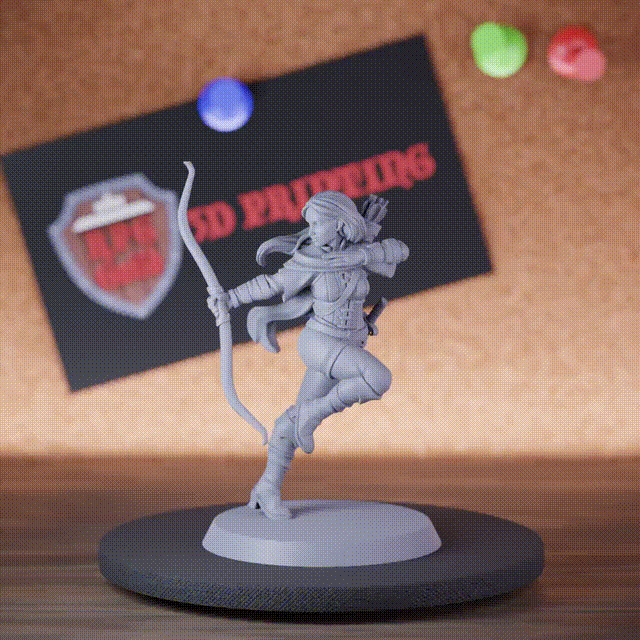 Ranger 5e | DnD Female Leading Archer Miniature