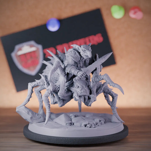 Goblin 5e | DnD Goblin Warrior Spider Rider Miniature