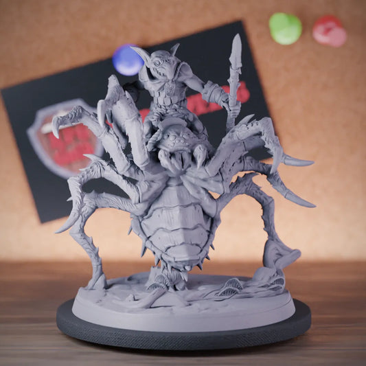 Goblin 5e | DnD Goblin Warrior Spider Rider Miniature