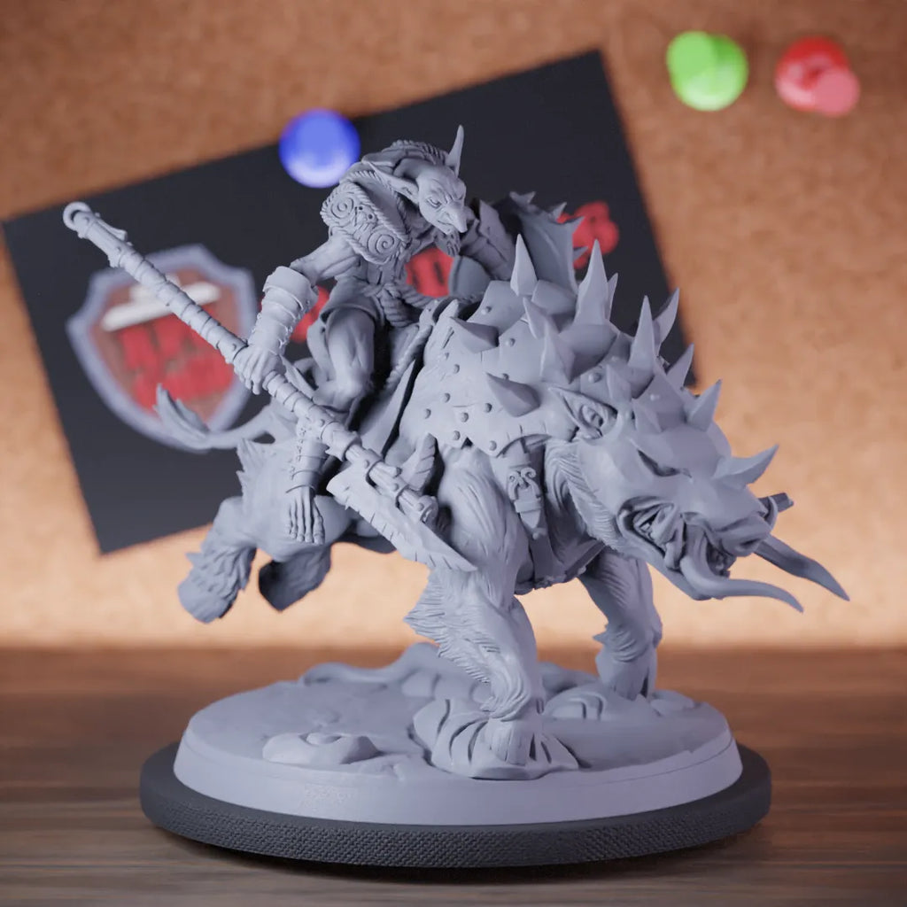 Hobgoblin 5e | DnD Hobgoblin Defender Boar Rider Miniature