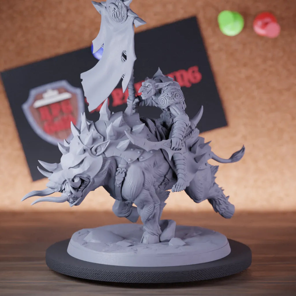 Hobgoblin 5e | DnD Hobgoblin Banner Guard Rider Miniature