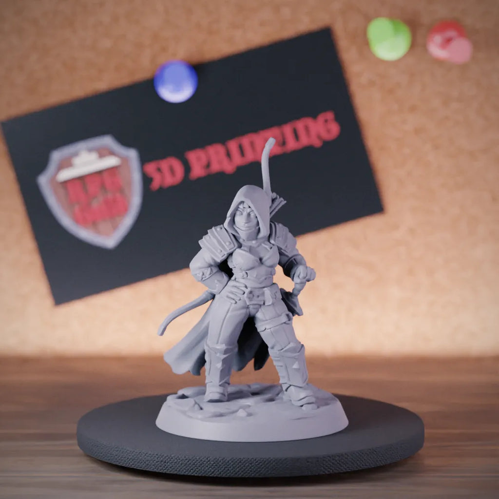 Dwarf 5e | DnD Dwarf Female Archer Miniature 