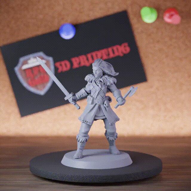 Kämpferin 5e | DnD Wikinger-Kämpferin (Miniatur) 