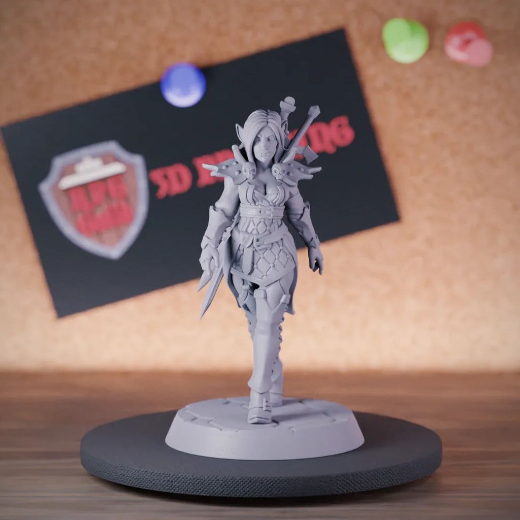 Vampire 5e | DnD Female Vampire Rogue Miniature