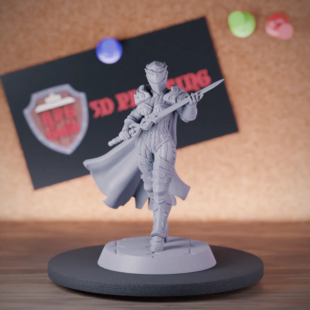 Knight 5e | DnD Female Knight Fighter Miniature