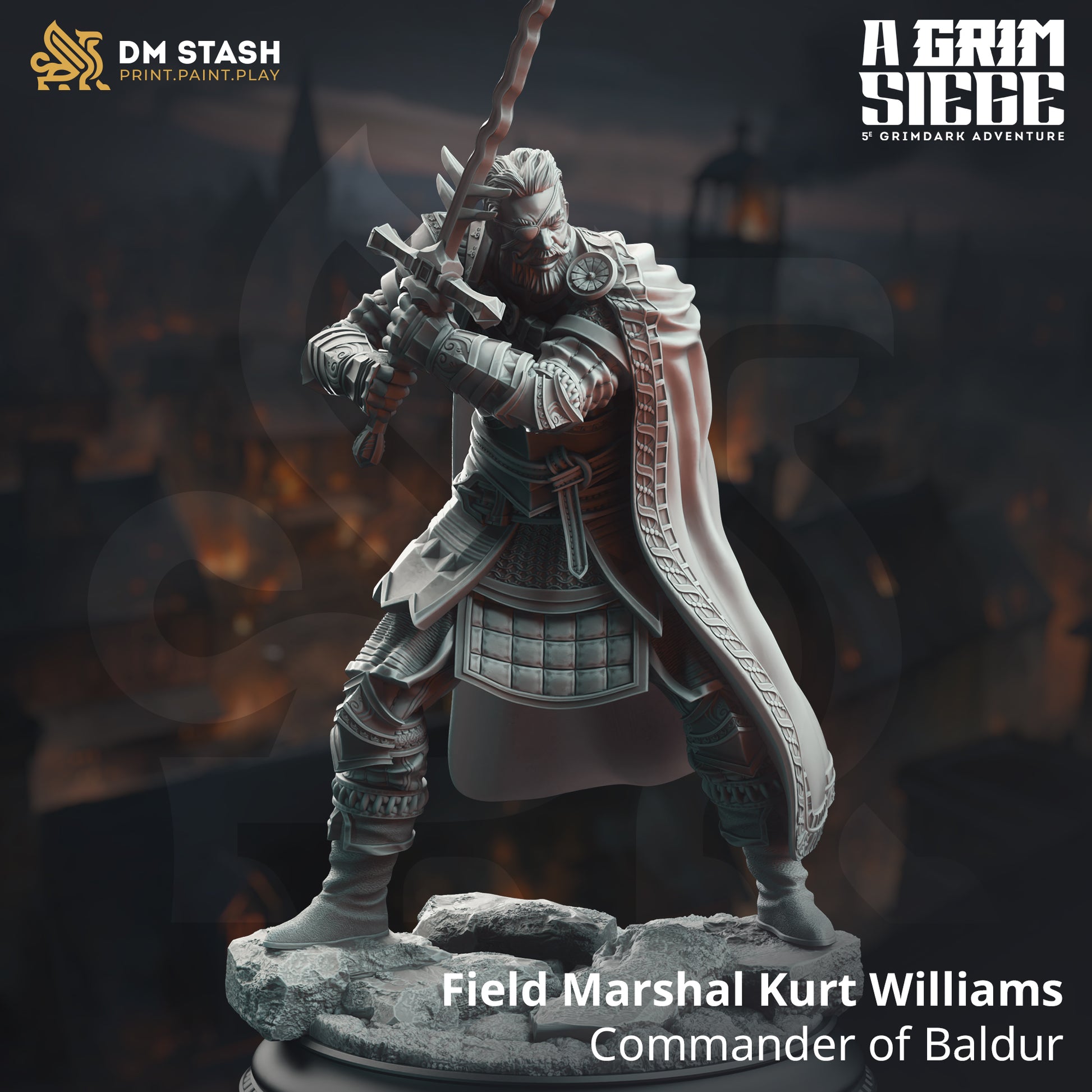 A Grim Siege Bundle | DnD Miniature Set | 32-75mm