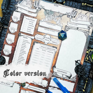 Printable DnD Character Sheet 5e | Fighter