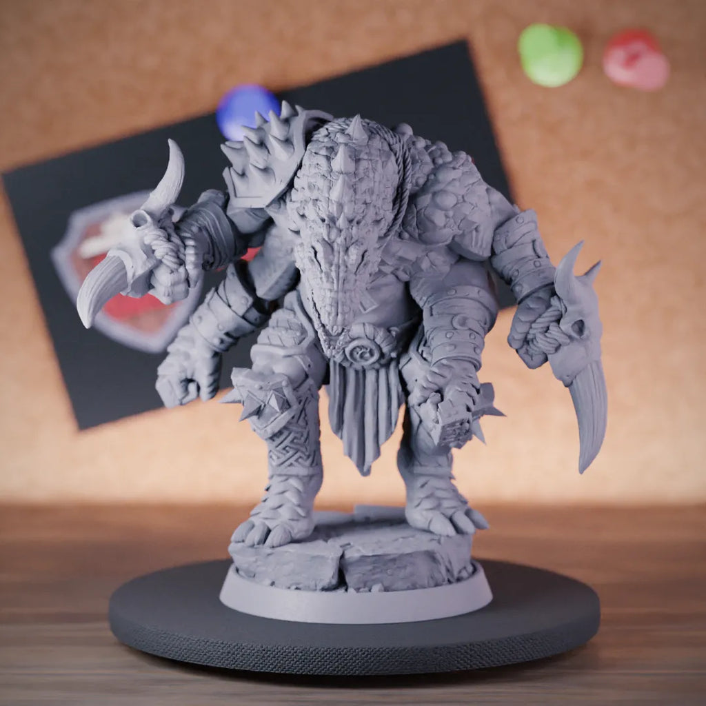 Crocodilian 5e | DnD Barbarian Brute Crocodilian Miniature