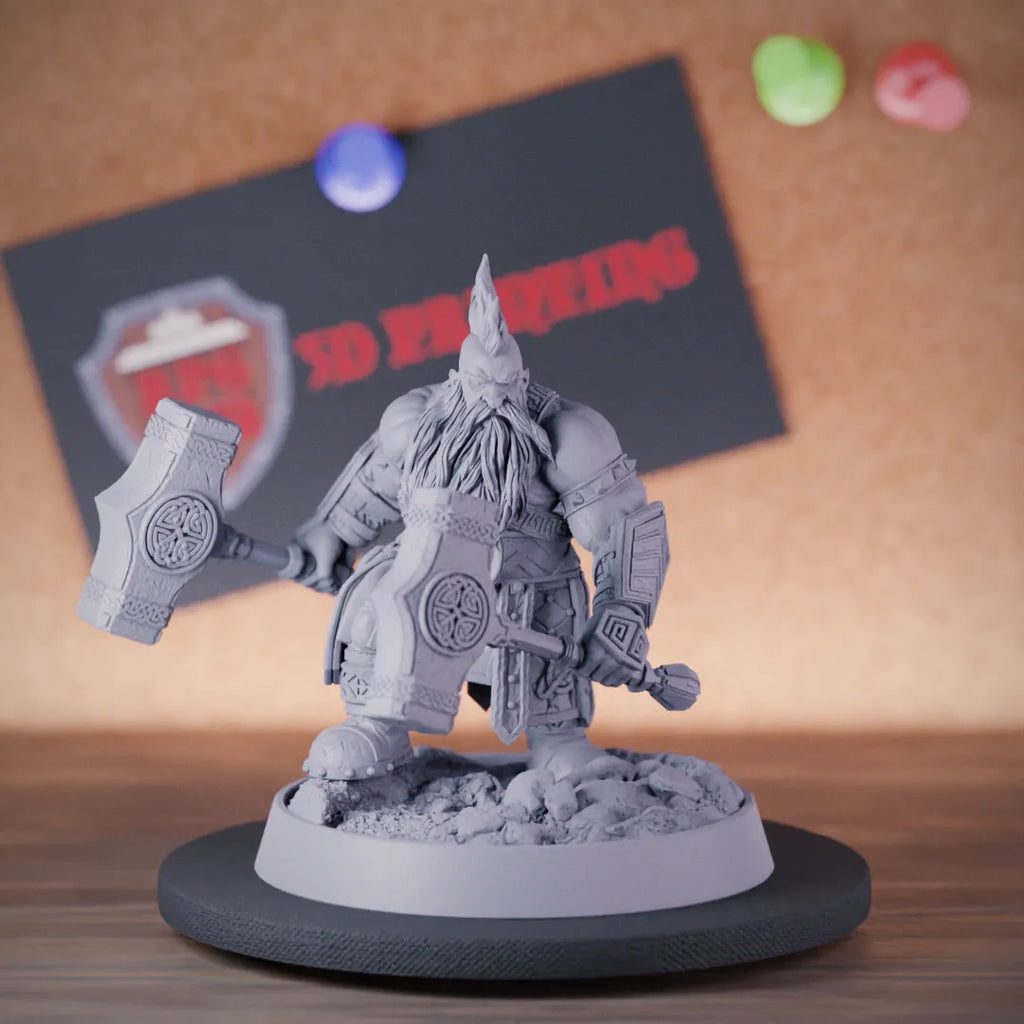 Dwarf 5e | DnD Dwarf Warhammer Barbarian Miniature