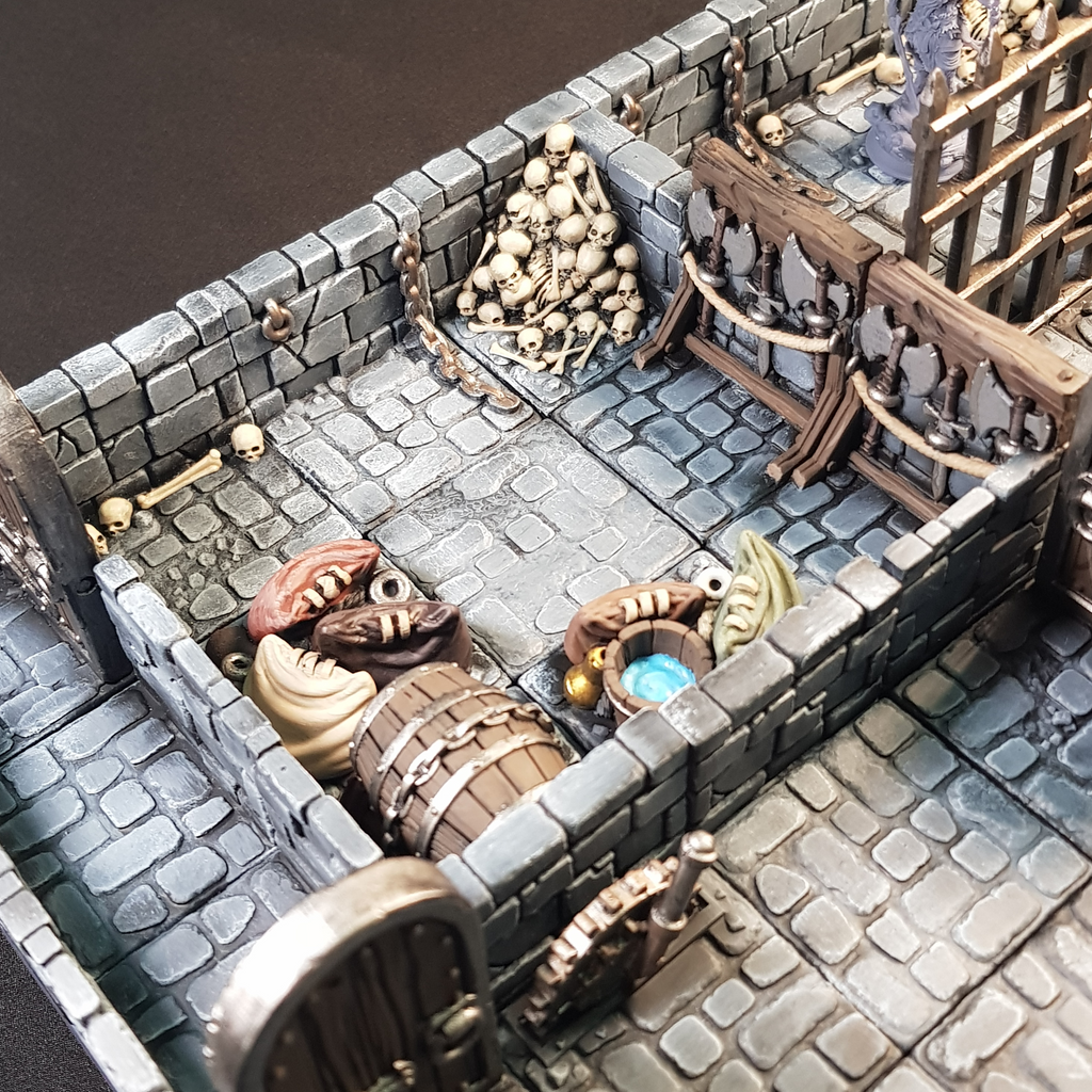 DnD Terrain | Modular Bandit Hideout Dungeon Set
