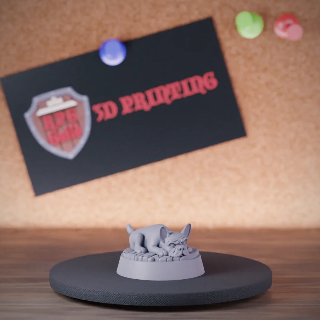 Companion 5e | DnD Sleepy French Bulldog Miniature