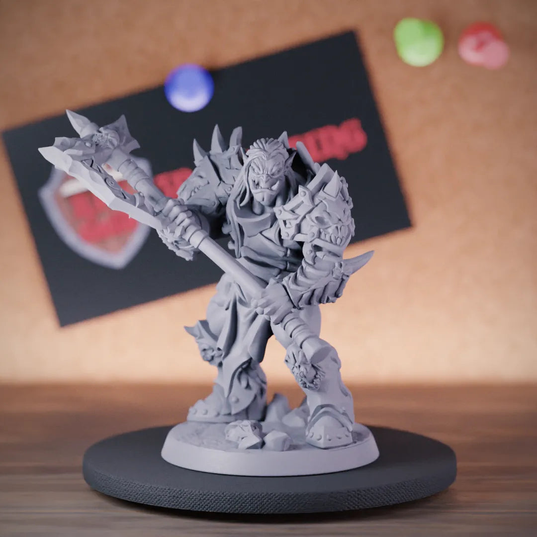 Orc 5e | DnD Orc Warrior Frostmetal Tribe Miniature