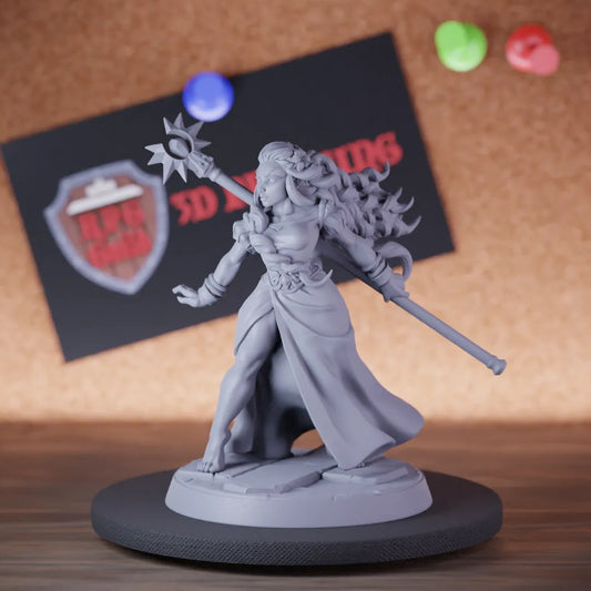 Wizard 5e | DnD Female Mage Sorcerer Miniature