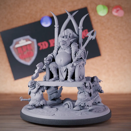 Goblin 5e | DnD Goblin King Throne Boss Miniature