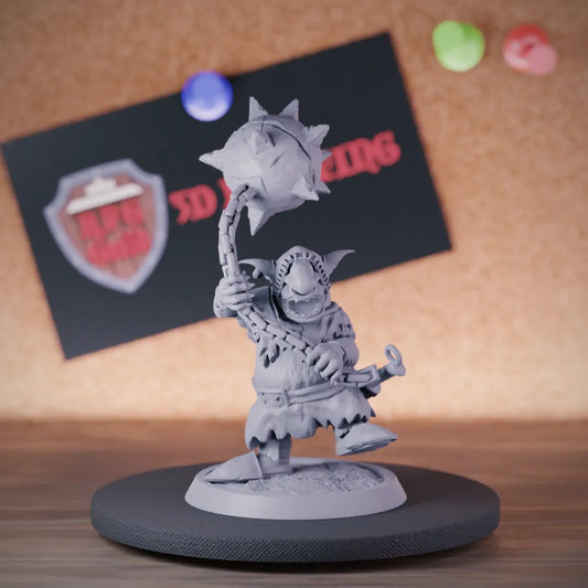 Goblin 5e | DnD Goblin Morningstar Warrior Miniature